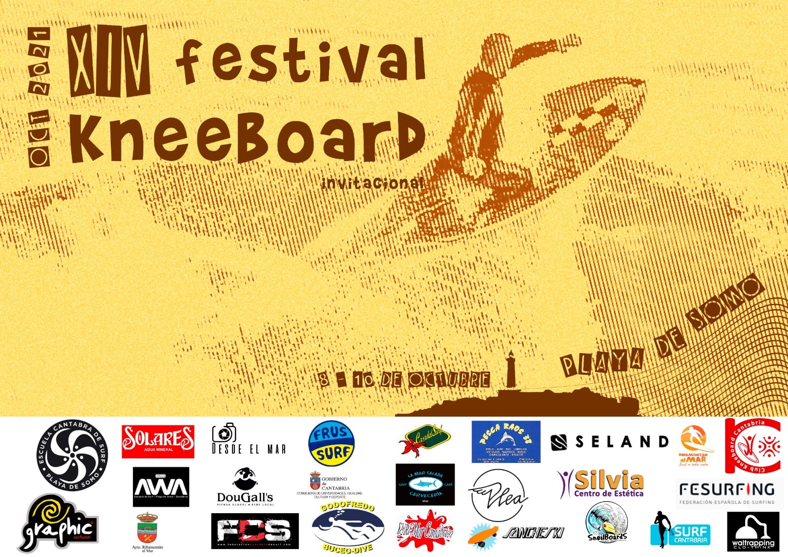Somo acogerá los próximos días 8 al 10 de octubre la XIV edición del Festival Internacional de Kneeboard