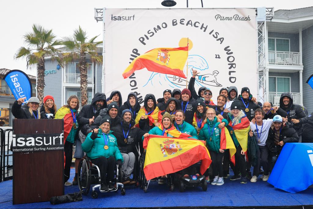 España logra el bronce en el mundial de surf adaptado celebrado Pismo Beach