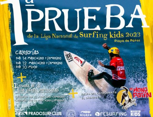 Abiertas las inscripciones para la primera prueba del Circuito Surfing Kids que se disputará en la playa de Patos, Nigrán