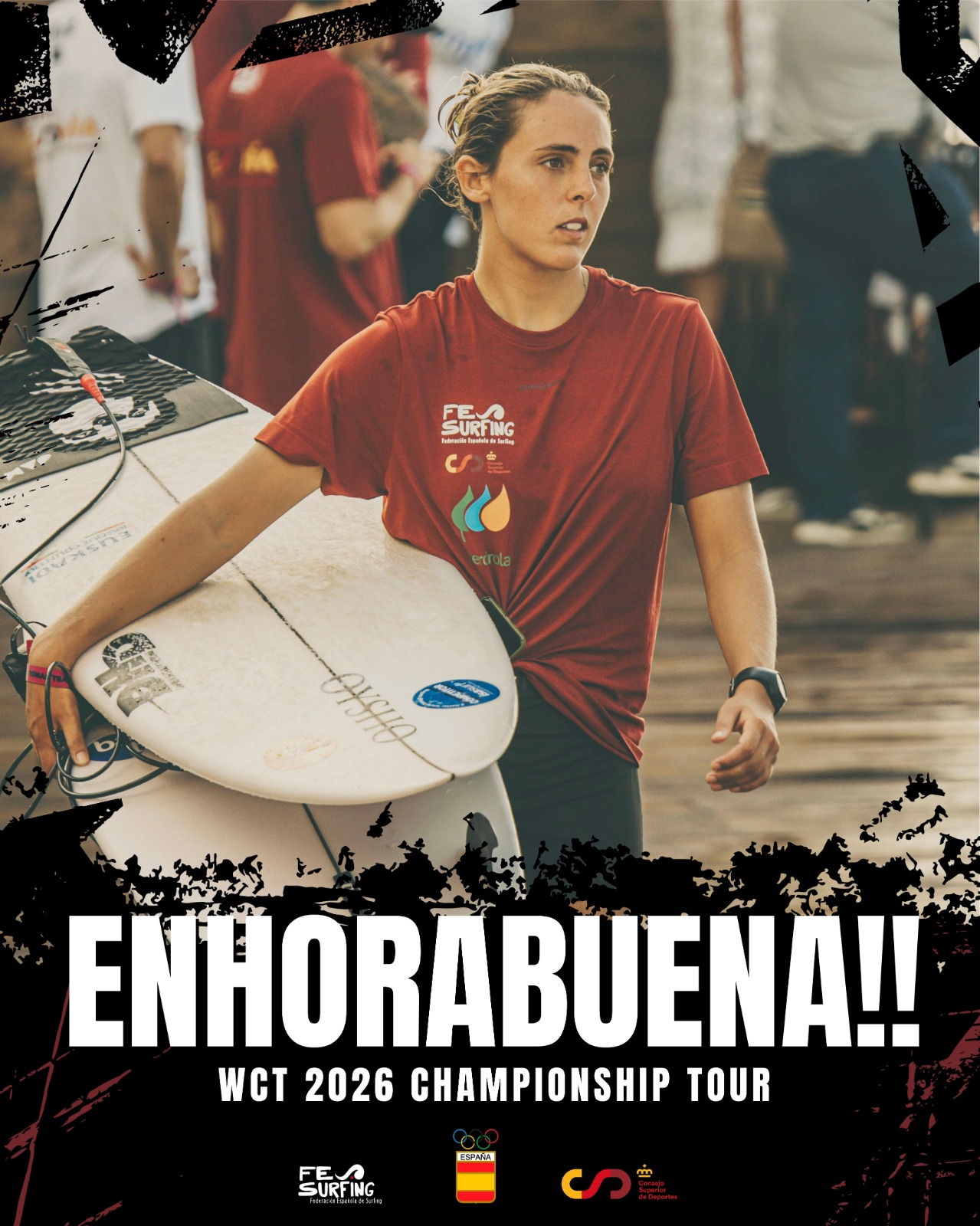 Nadia Erostarbe hace historia y se clasifica para el Championship Tour 2026