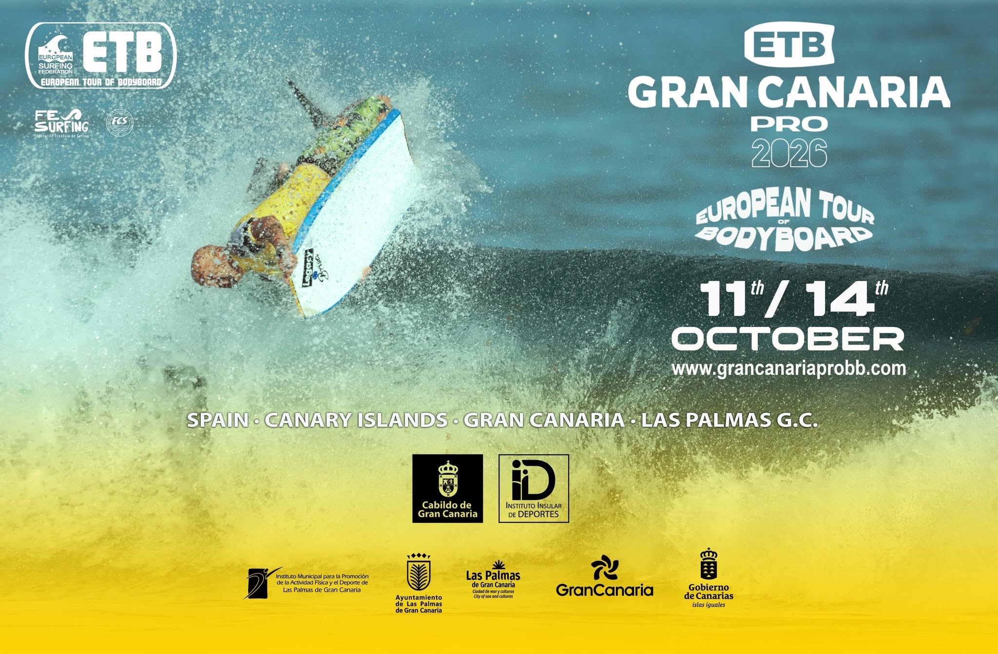 EL ETB GRAN CANARIA PRO 2026 REGRESA A LA CÍCER DEL 11 AL 14 DE OCTUBRE
