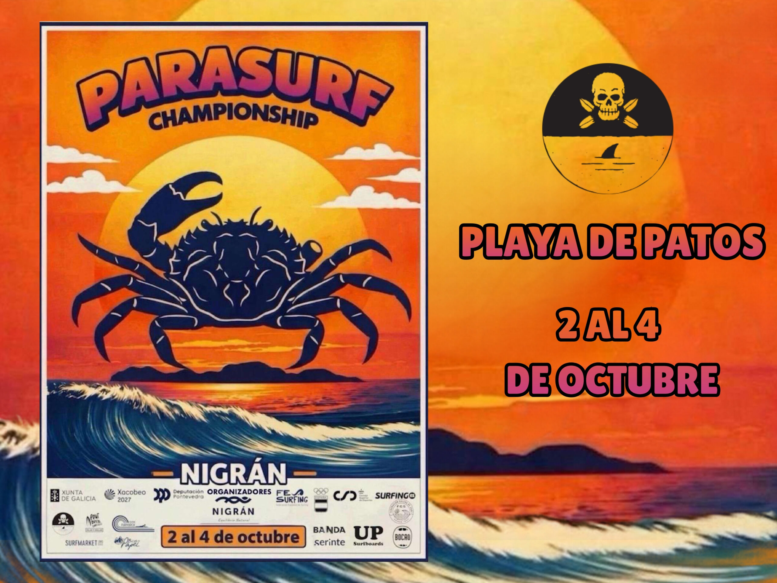 NIGRÁN ACOGERÁ DEL 2 AL 4 DE OCTUBRE UNA NUEVA PRUEBA DEL CIRCUITO NACIONAL DE SURFING ADAPTADO 2026